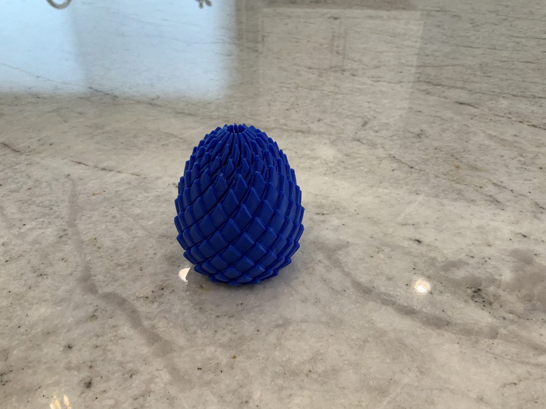 Twisty dragon egg fidget