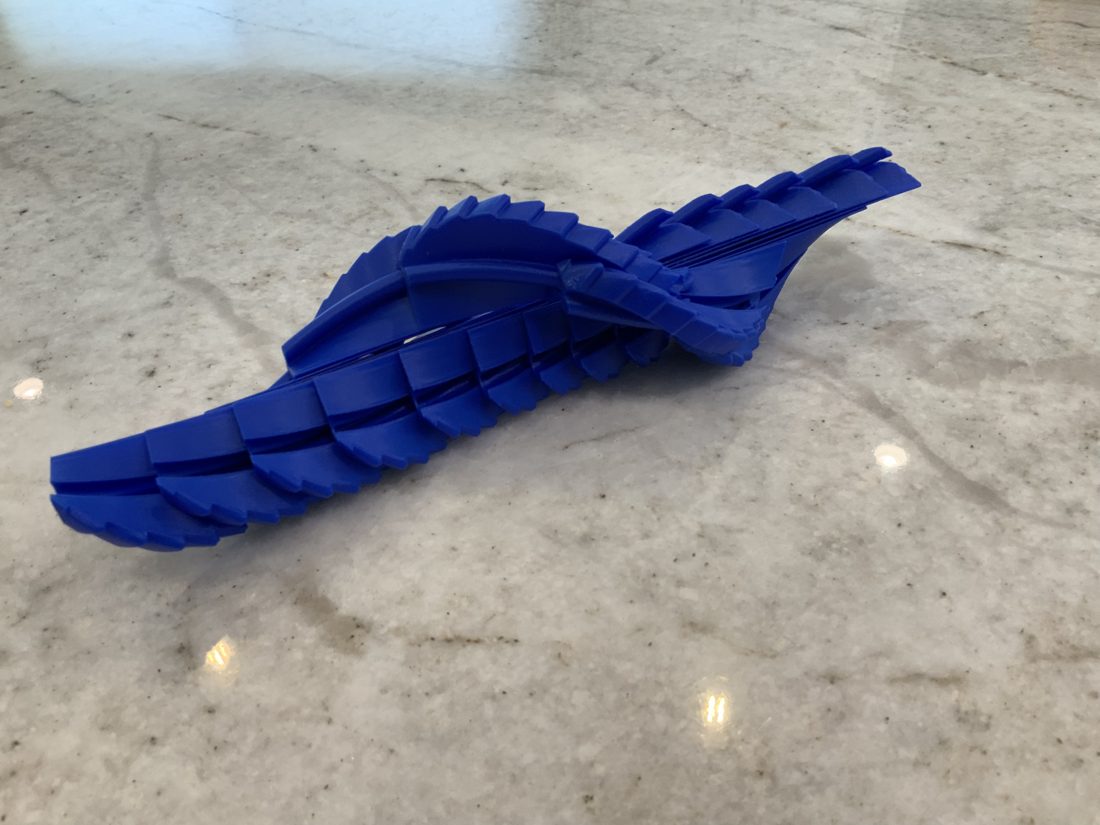 Blue spiral fidget