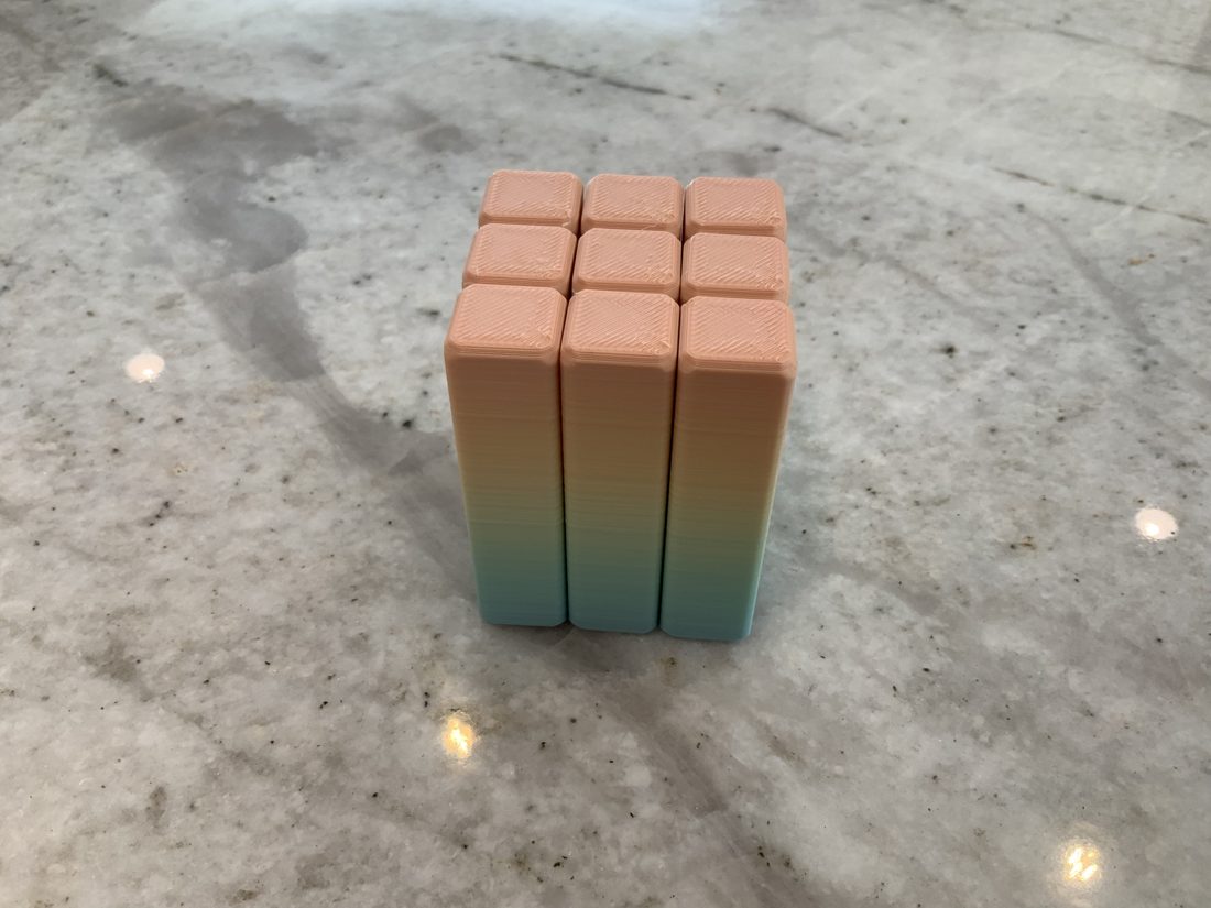 Minecraft style terrain fidget with blocks
